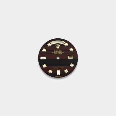 롤렉스 데이데이트 36mm 커스텀다이얼 호안석(Tiger's eye) 다이얼 옐로골드용 다이아 인덱스