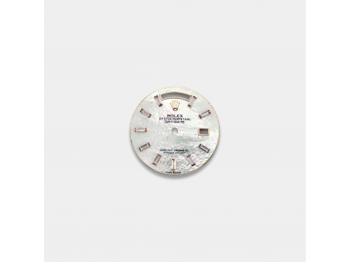 롤렉스 데이데이트 36mm 커스텀다이얼 자개(MOP) 다이얼 로즈골드용 바게뜨 다이아 인덱스
