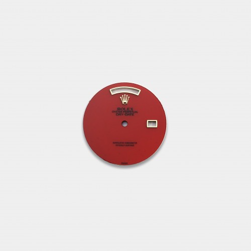 롤렉스 데이데이트 36mm 커스텀다이얼 산호(Red Coral) 다이얼 옐로골드용 민짜
