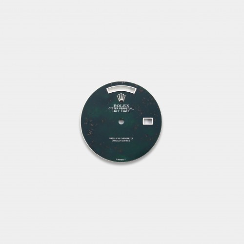 롤렉스 데이데이트 36MM 커스텀다이얼 혈석(Blood Stone) 다이얼 화이트골드용 민짜
