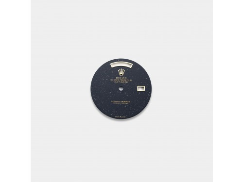 롤렉스 데이데이트 36MM 커스텀다이얼 어벤츄린(Aventurine) 옐로골드용 민짜 블랙