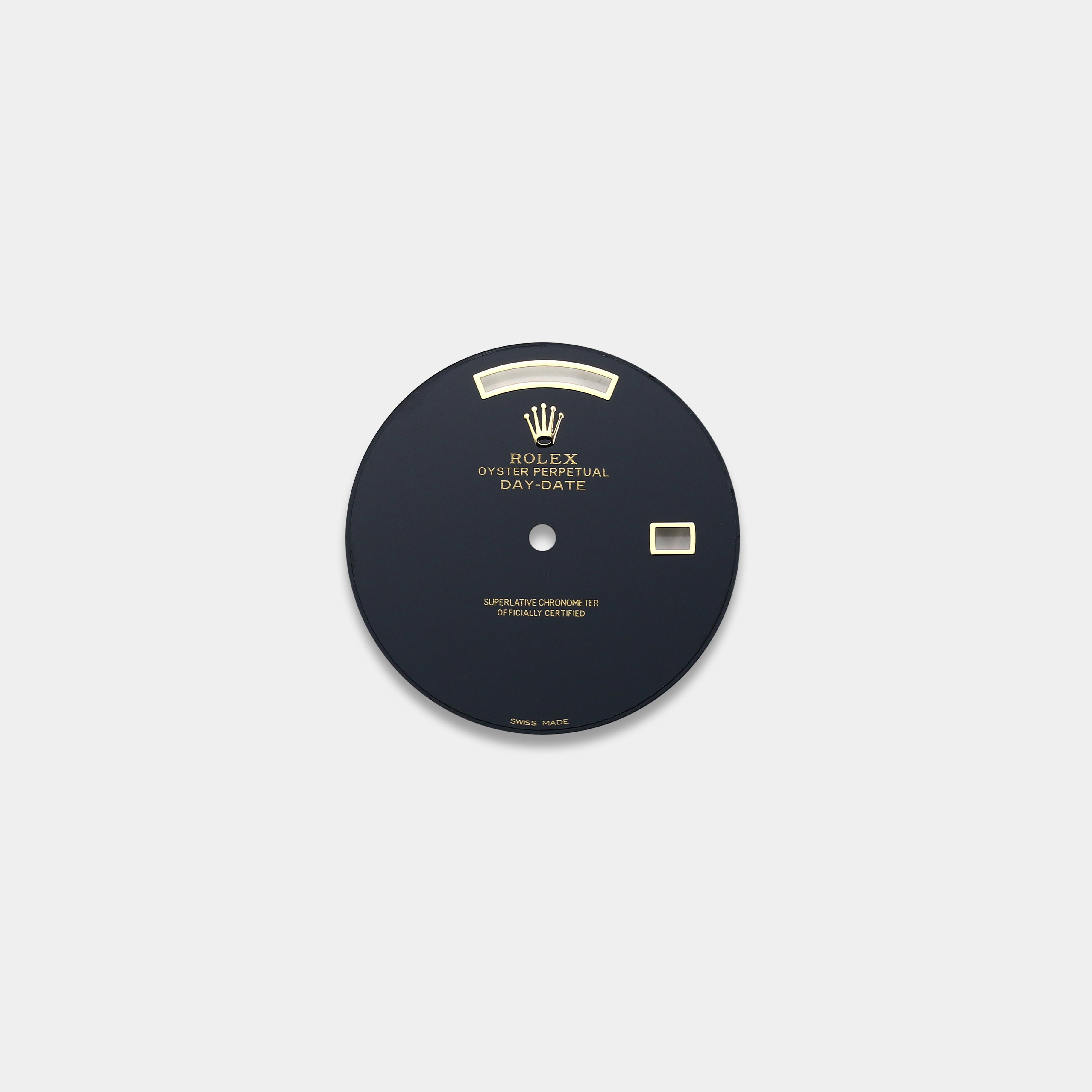 롤렉스 데이데이트 36mm 커스텀다이얼 오닉스(Onyx) 다이얼 옐로골드용 민짜 (블랙)