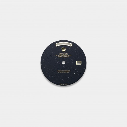 롤렉스 데이데이트 36mm 커스텀다이얼 어벤추린(Aventurine) 다이얼 옐로골드용 민짜 (블랙)
