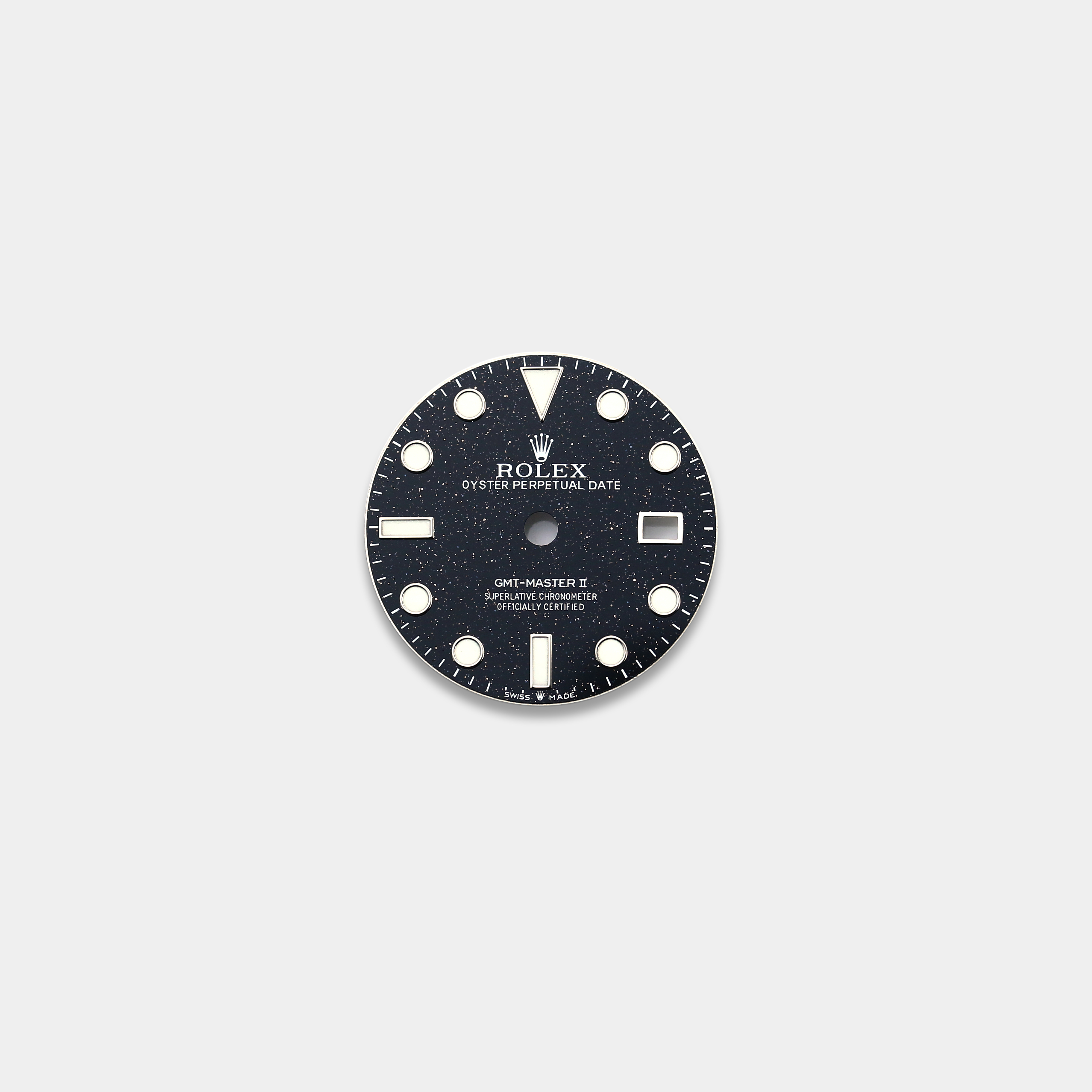 롤렉스 GMT MASTER II 커스텀다이얼 어벤추린(Aventurine) 다이얼 스틸/화이트골드용(블랙)