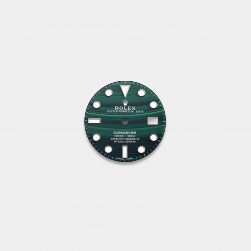 롤렉스 서브마리너 40mm 커스텀다이얼 공작석 (Malachite) 스틸/화이트골드용