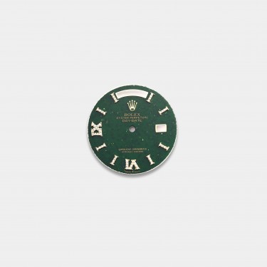 롤렉스 데이데이트 36mm 커스텀다이얼 녹색 어벤추린(Green Aventurine) 다이얼 옐로골드용 로만 다이아 인덱스