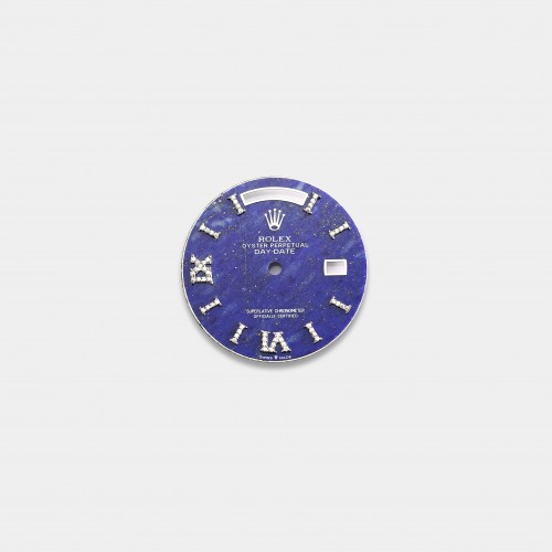 롤렉스 데이데이트 36mm 커스텀다이얼  청금석(Lapis Lazuli) 다이얼 화이트골드용 로만 다이아 인덱스