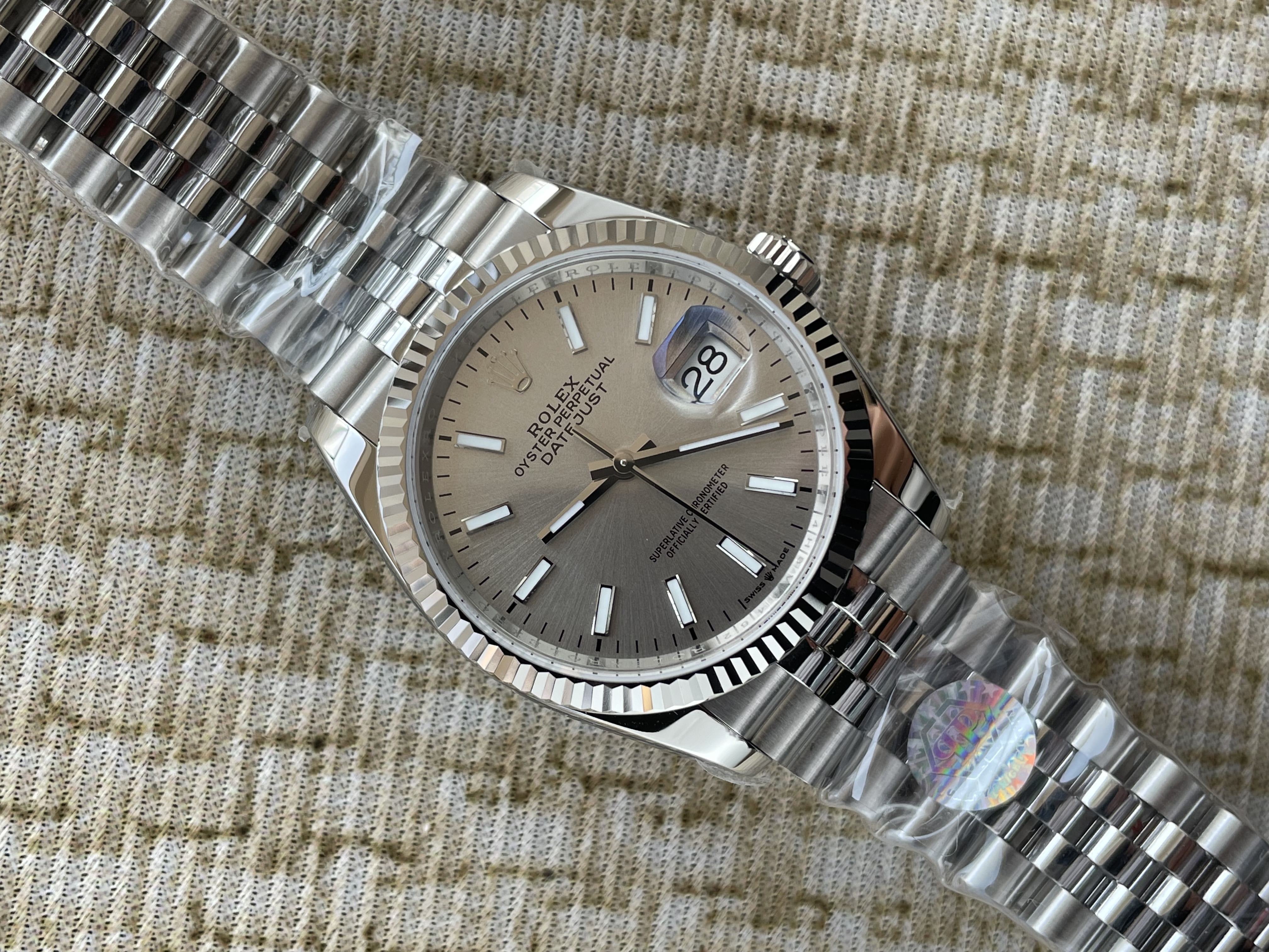 QP공장 롤렉스 데이저스트 36미리 최신형 실버 바인덱스