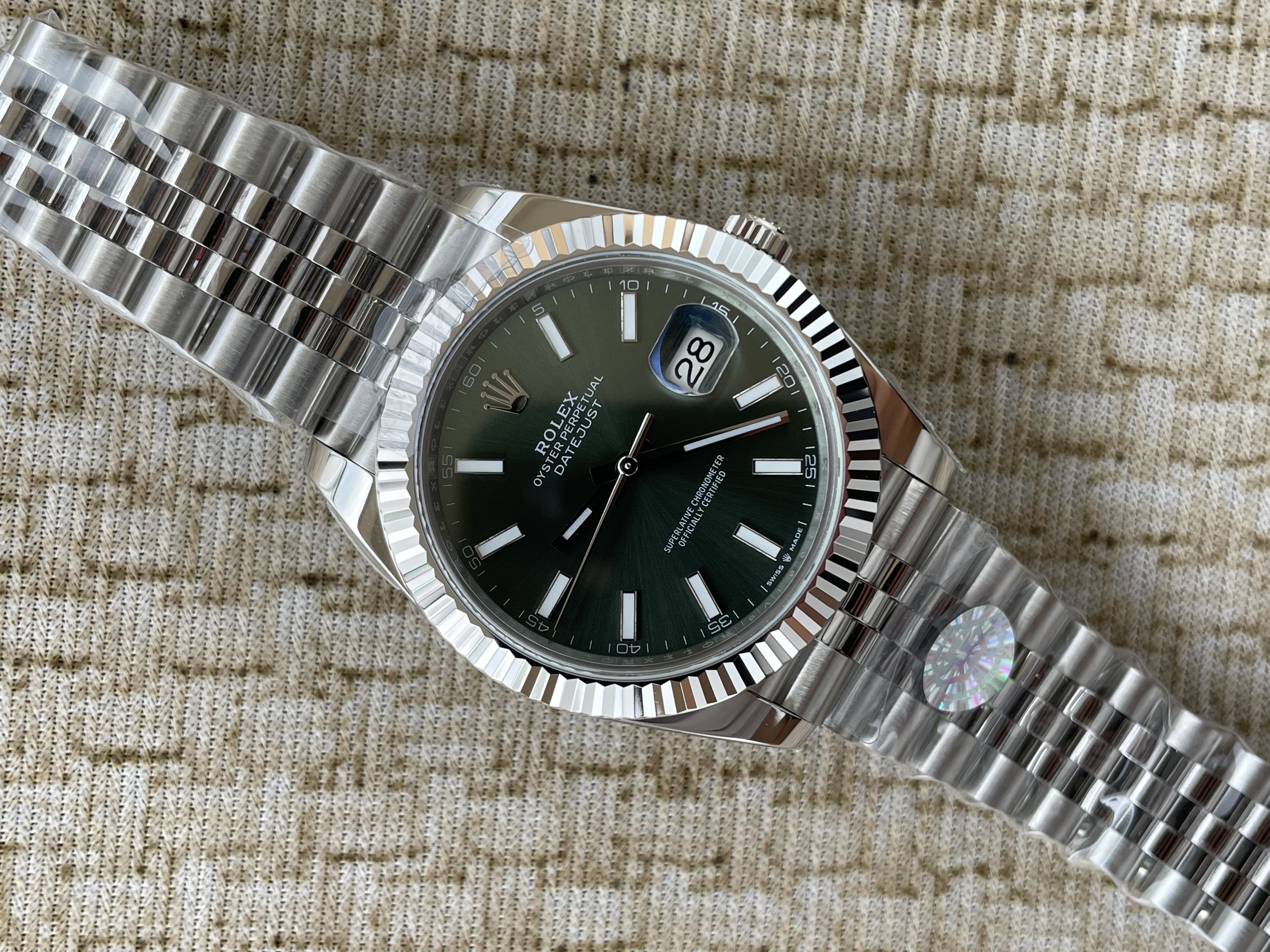 QP공장 롤렉스 데이저스트 41 민트그린 바 인덱스 126334 