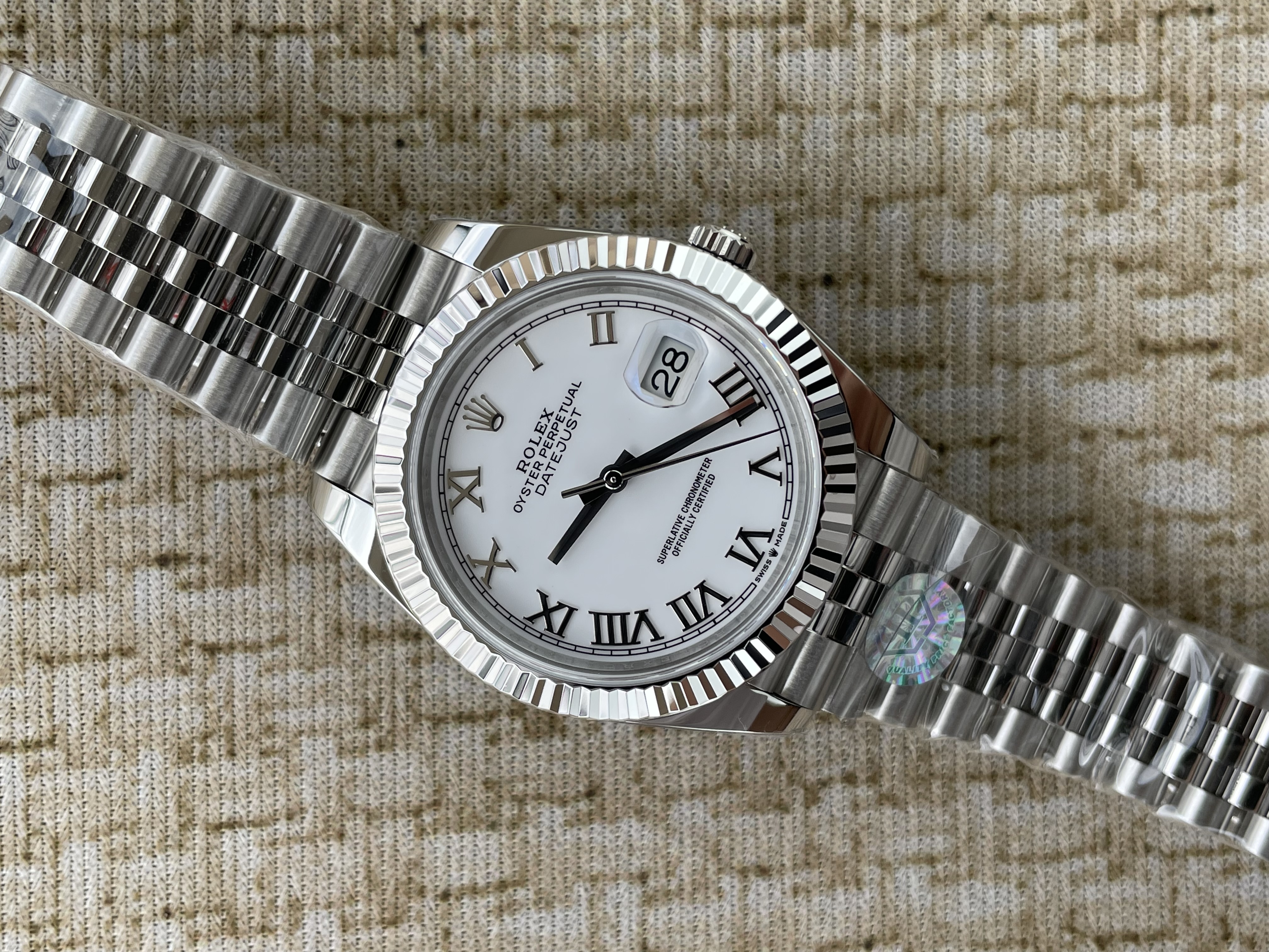 QP공장 롤렉스 데이저스트 41 화이트 로만 다이얼 126334