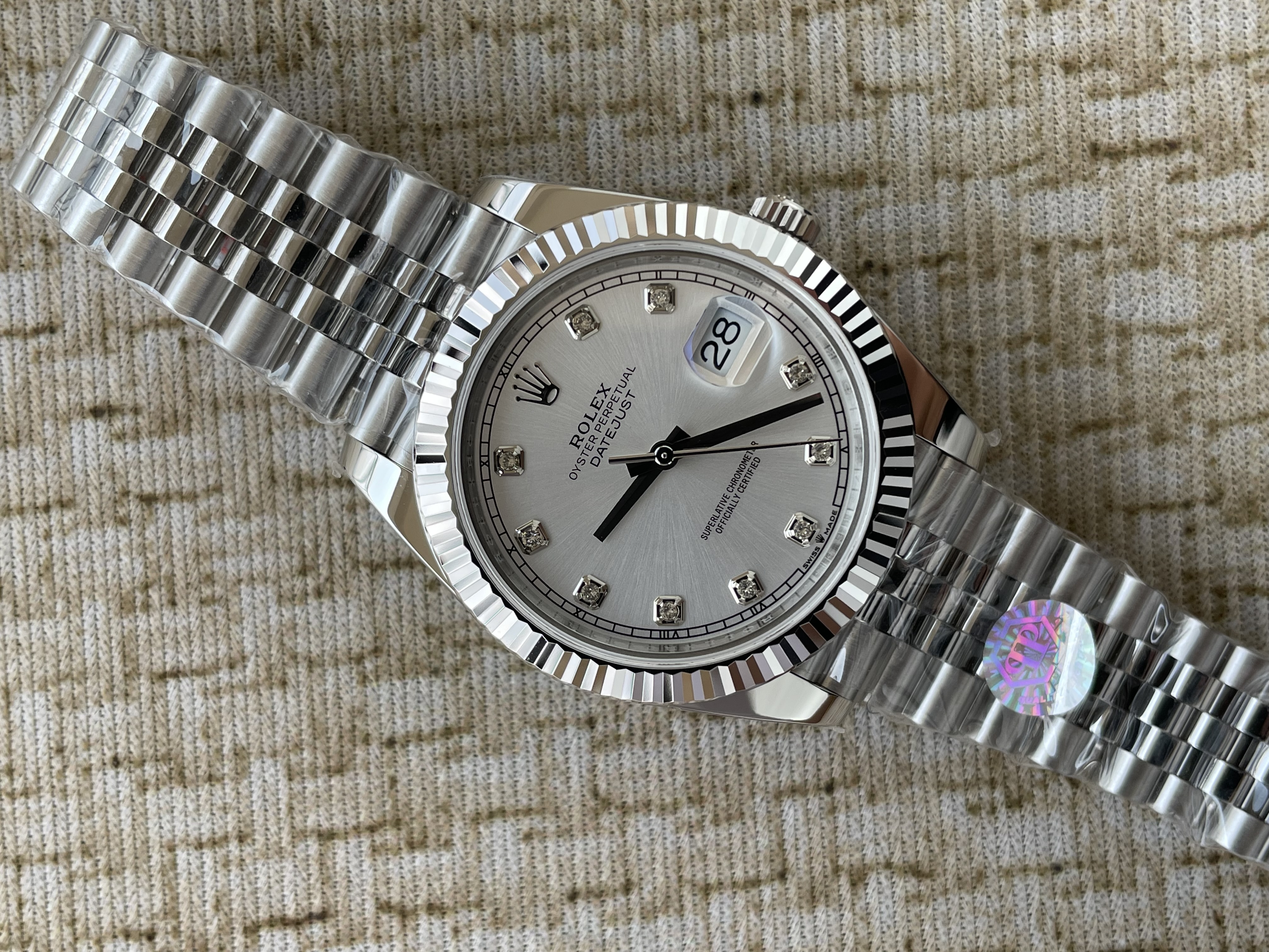 QP공장 롤렉스 데이저스트 41 실버 다이얼 텐포인트 126334 QP공장