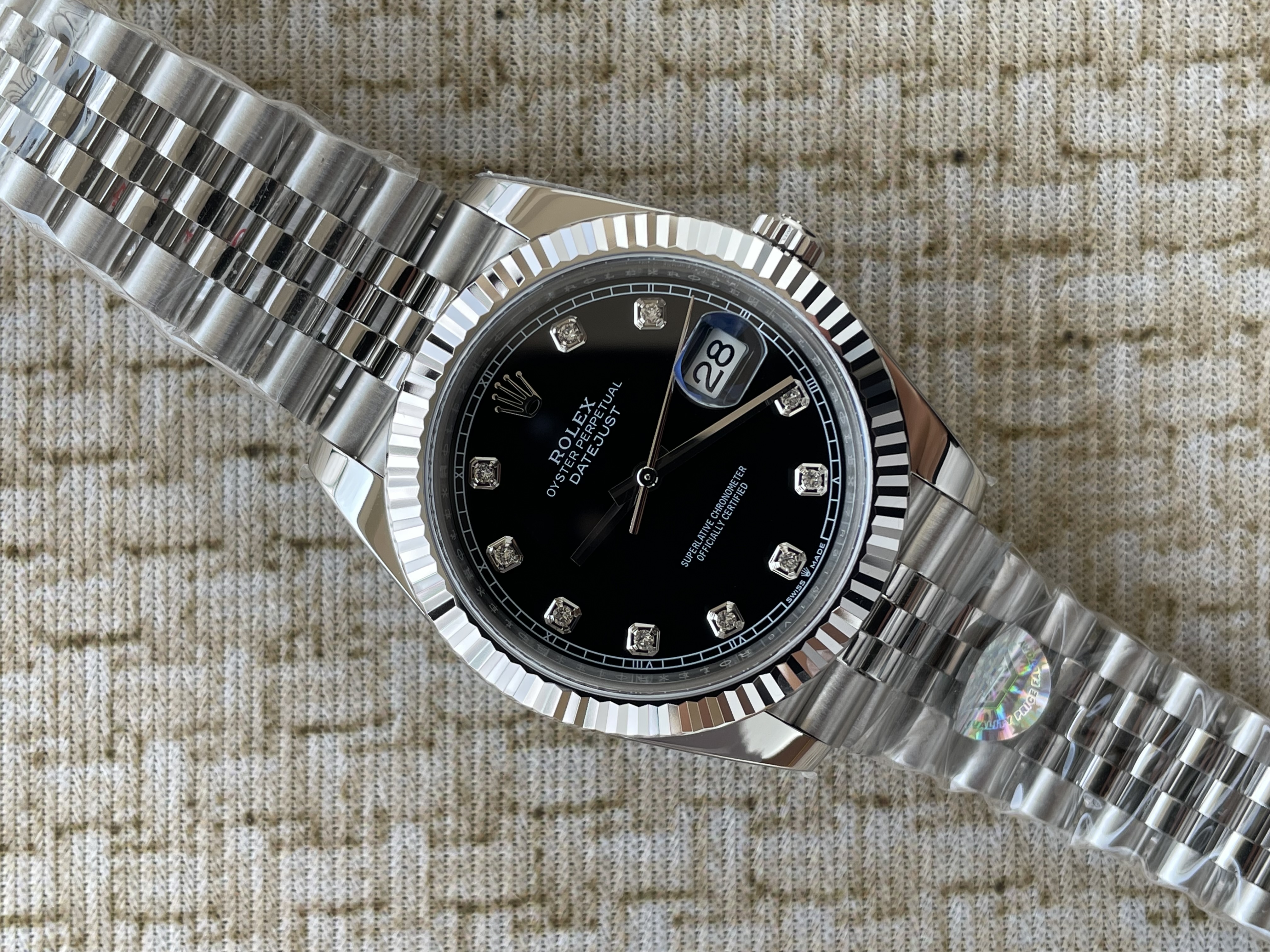 QP공장 롤렉스 데이저스트 126334 41미리 블랙다이얼 다이아몬드 인덱스