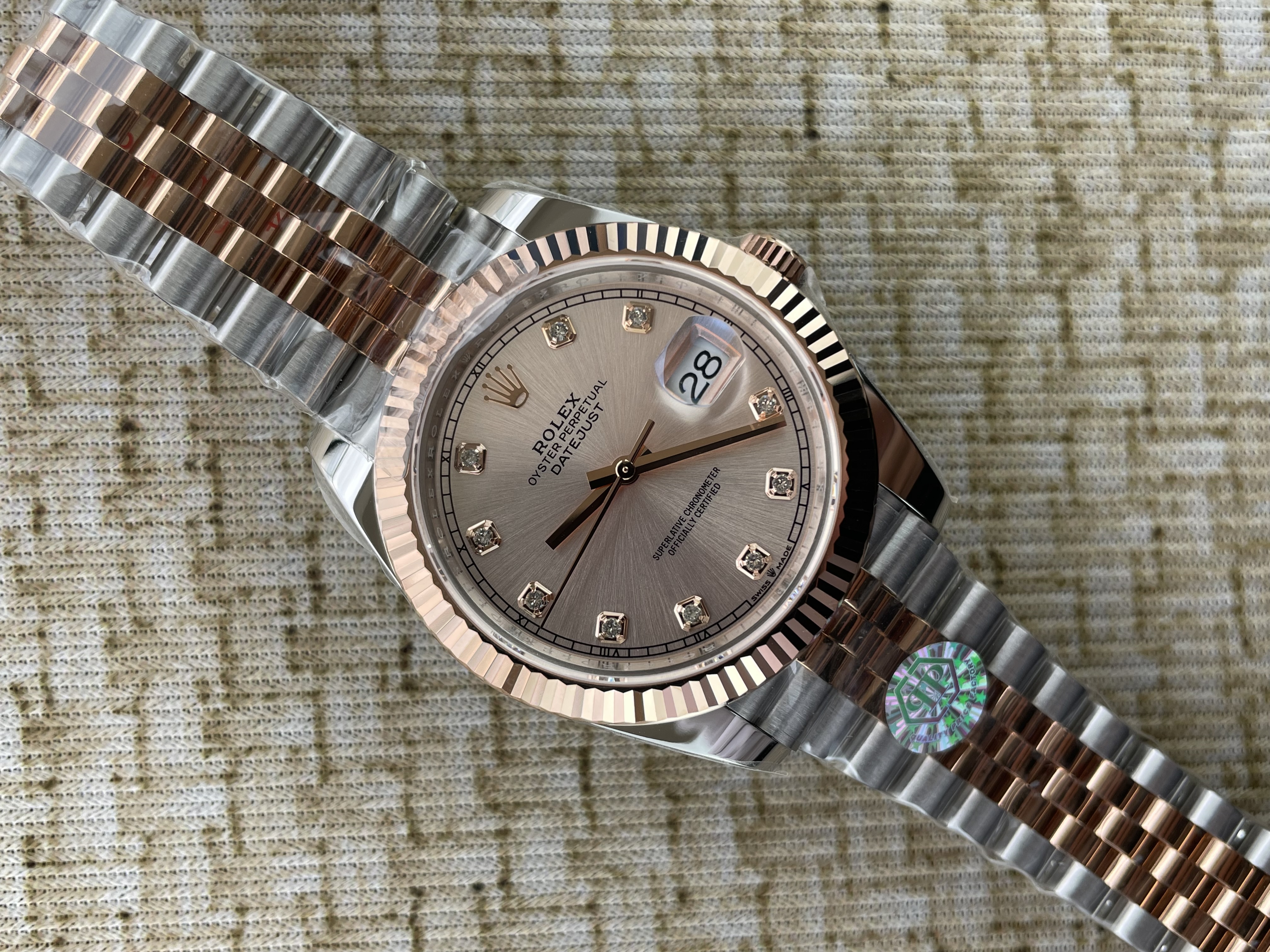QP공장 롤렉스 데이저스트 126331 41미리 로즈골드 콤비 다이아몬드 인덱스