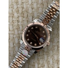 QP공장 롤렉스 데이저스트 126331 41미리 로즈골드 콤비 초코다이얼 다이아몬드 인덱스
