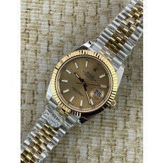 QP공장 롤렉스 데이저스트 41 126334 콤비 옐로우골드 샴페인골드 바인덱스