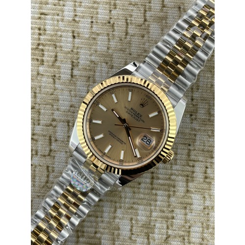 QP공장 롤렉스 데이저스트 41 126334 콤비 옐로우골드 샴페인골드 바인덱스