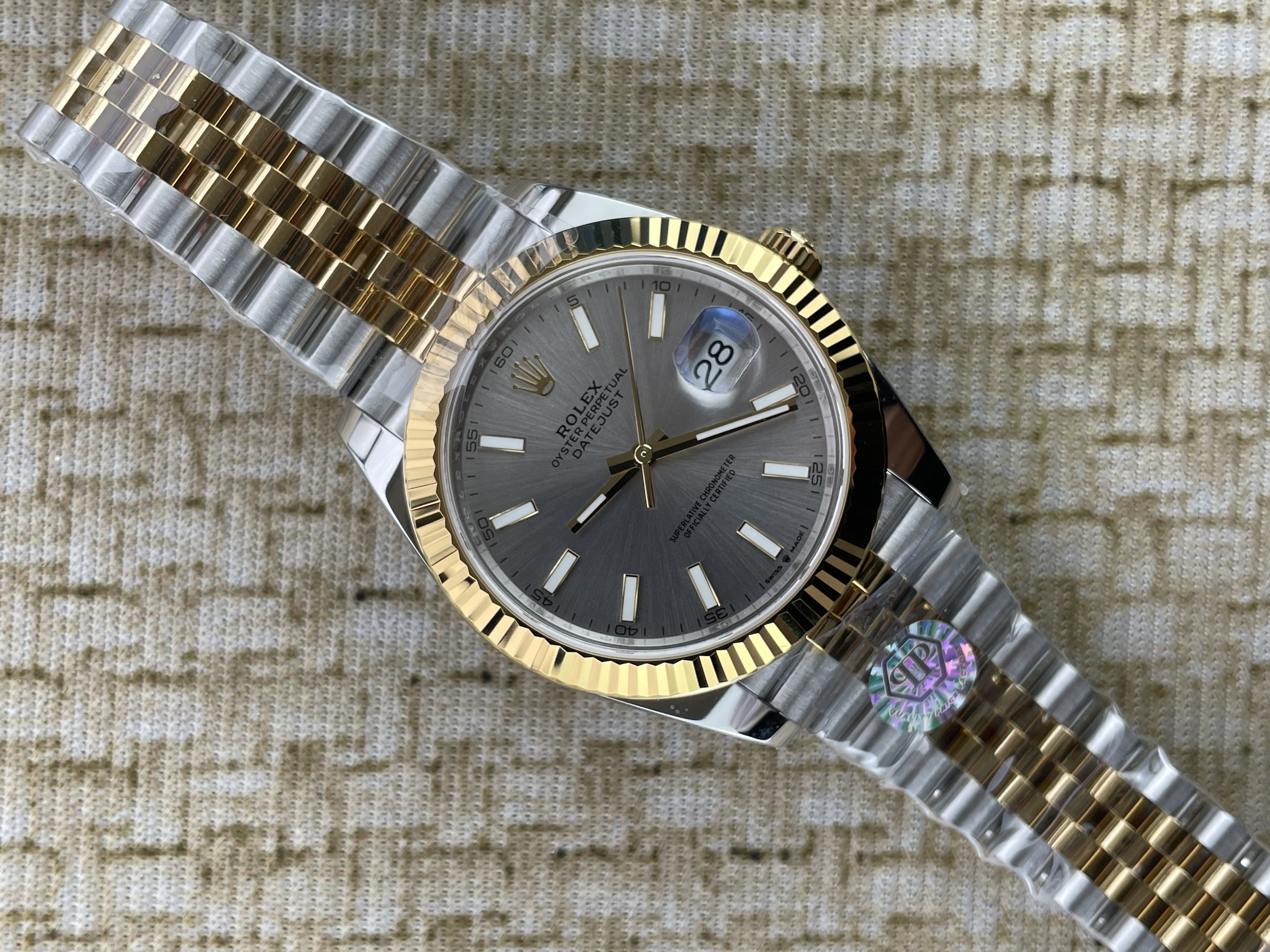 QP공장 롤렉스 데이저스트 126333 41미리 옐로우 골드 콤비 실버 바