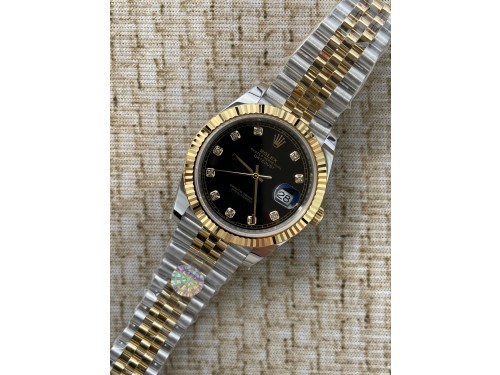 QP공장 롤렉스 데이저스트 126333 41미리 옐로우 골드 콤비 블랙 다이아