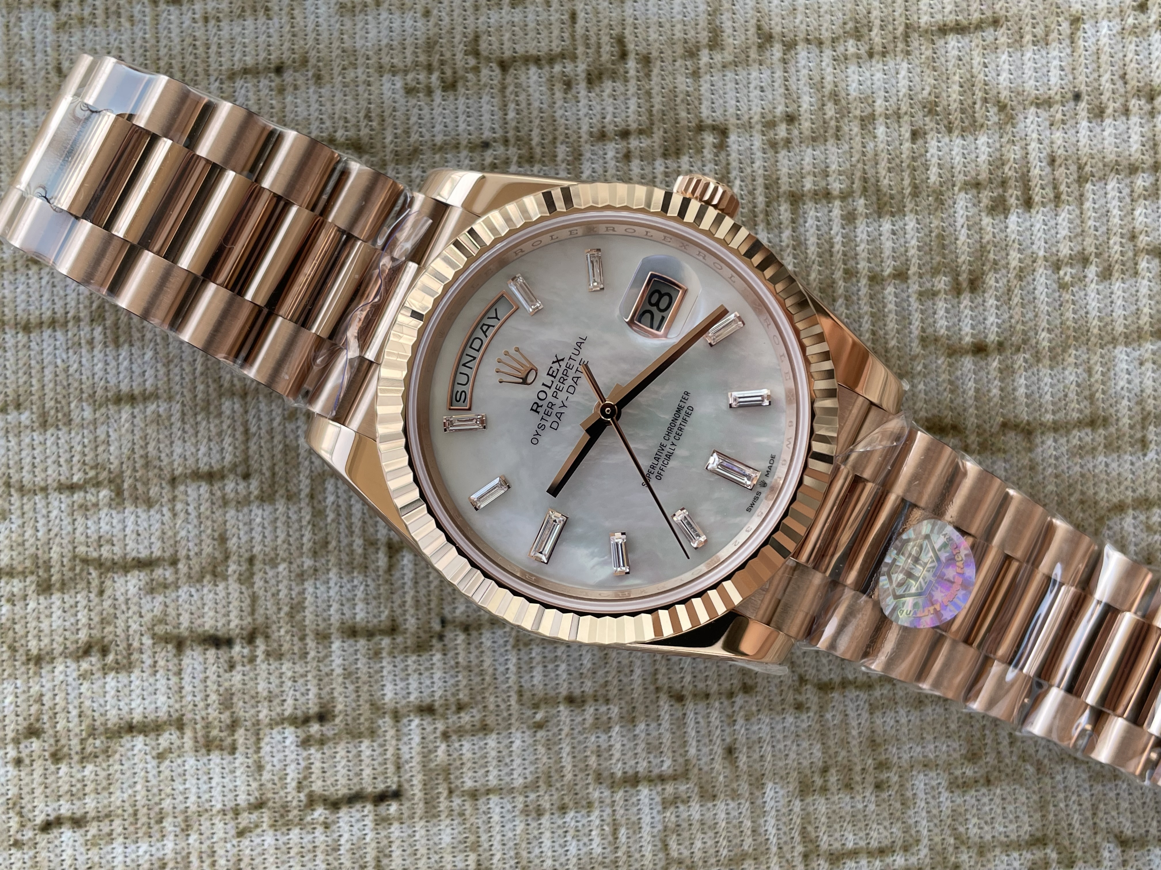 QP공장 롤렉스 데이데이트40 로즈골드 텅스텐 208~211g로