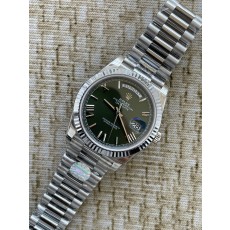 QP공장 롤렉스 데이데이트40 텅스텐 그린로만다이얼