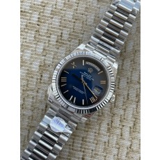 QP공장 롤렉스 데이데이트40 텅스텐 블루옴브레로만다이얼 