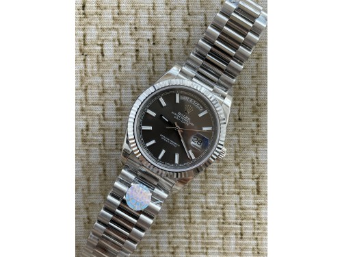 QP공장 롤렉스 데이데이트40 텅스텐 그레이다이얼 