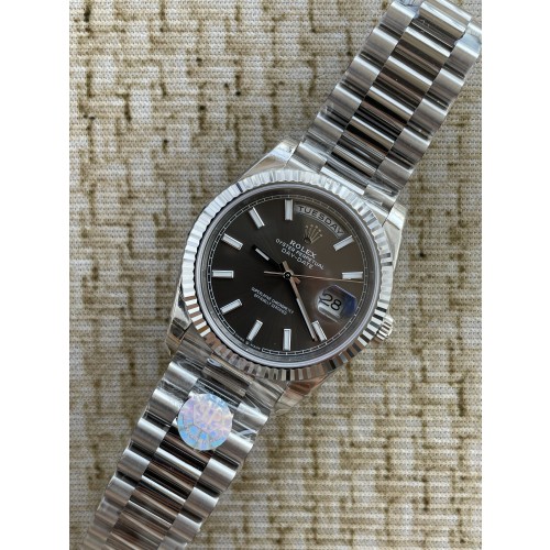 QP공장 롤렉스 데이데이트40 텅스텐 그레이다이얼 