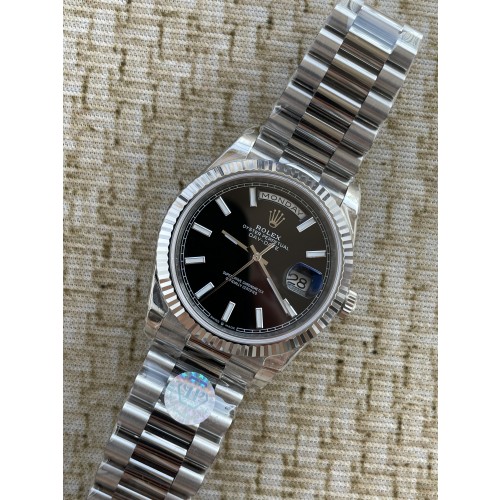 QP공장 롤렉스 데이데이트40 텅스텐 블랙다이얼 