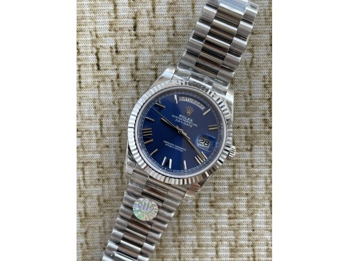 QP공장 롤렉스 데이데이트40 텅스텐 블루로만다이얼 